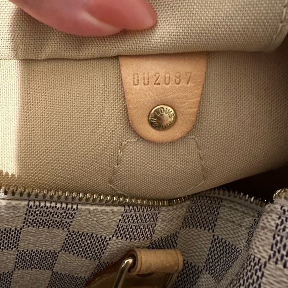 Louis Vuitton LV Hand Bag Speedy 30 White Damier Azur - Picture 13 of 16